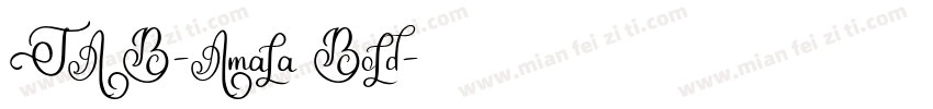 TAB-Amala Bold字体转换